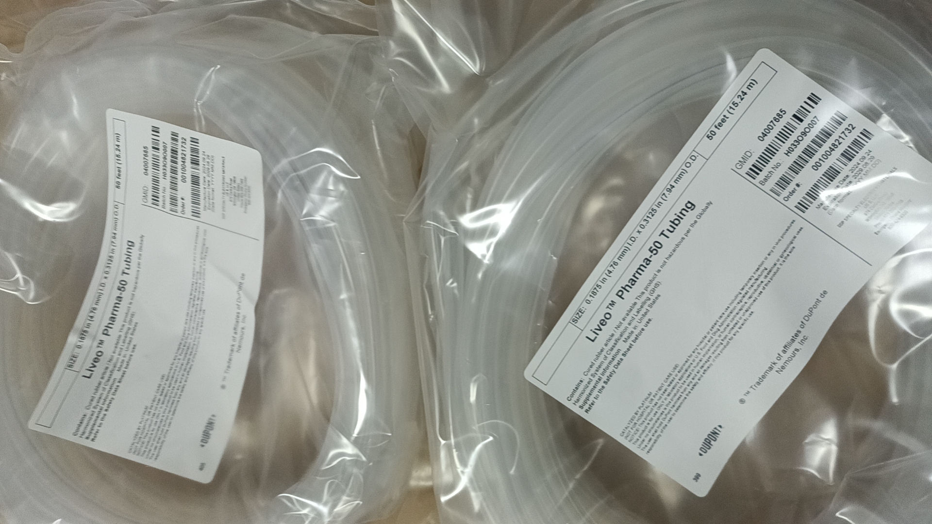 美国 LiveoTM Pharma-50 制药级硅胶软管